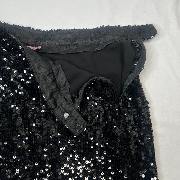 Calypso St Barth Sequin Maxi Skirt Silk Long Party Special Occasion Black XS - Picture 10 of 13